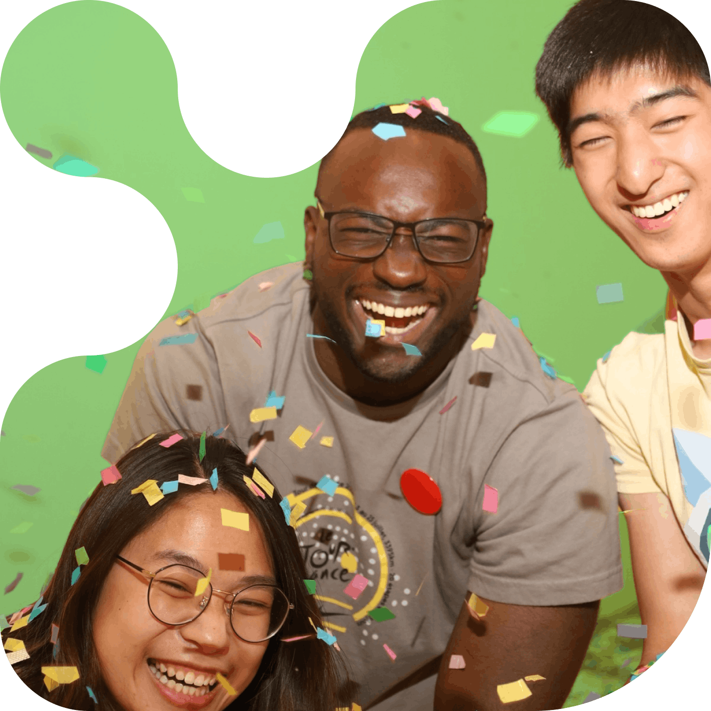 Smiling college students